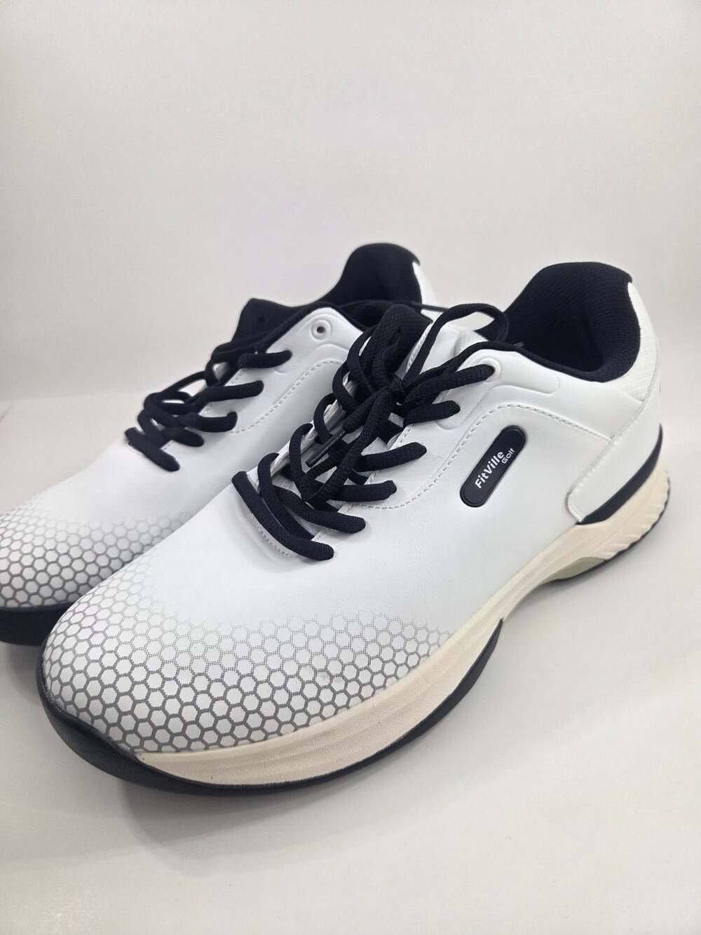 FitVille Golf Shoes Size 10M White Black